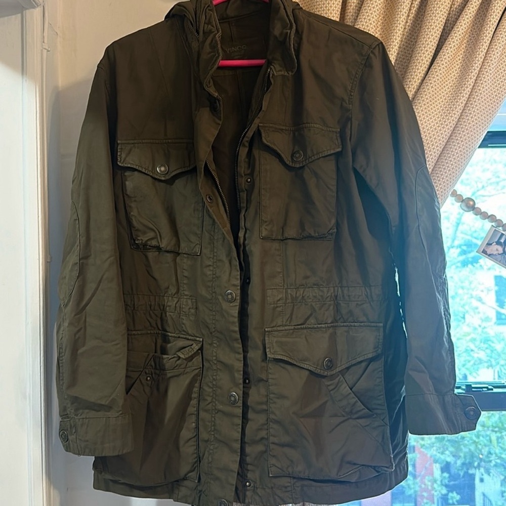 VINCE BROKEN TWILL ARMY COAT AS SEEN IN SPIDERMAN TASM OF ANDREW GARFIELD